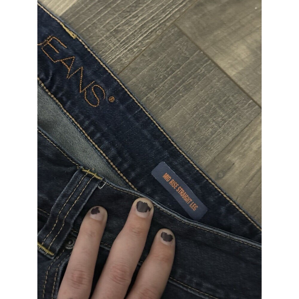 JAG Jeans Womens Jackson Mid Rise Straight Leg Dark Wash Denim Jeans 18W 35x31 - Picture 5 of 7